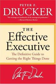 Cover of The Effective Executive