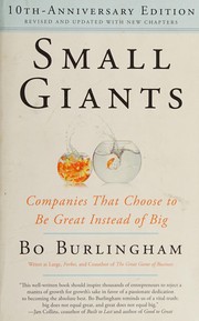 Cover of Small Giants: Companies That Choose to Be Great Instead of Big